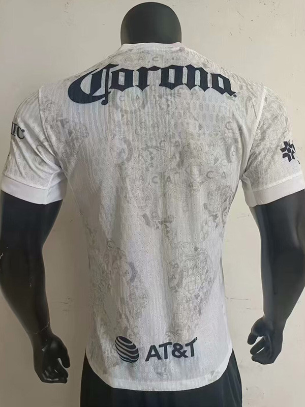 24-25 Club America White Goalkeeper Player Version Soccer Jersey