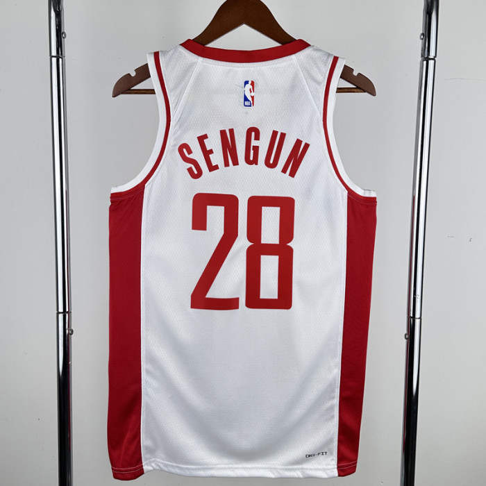 22-23 ROCKETS SENGUN #28 White City Edition Home Top Quality Hot Pressing NBA Jersey