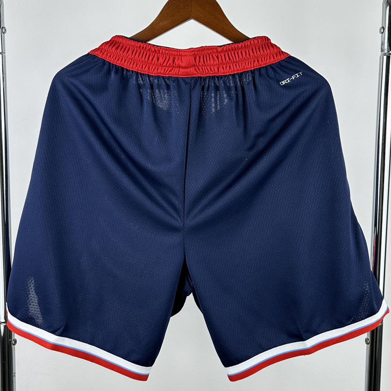 24-25 Clippers Blue City Edition Top Quality NBA Pants