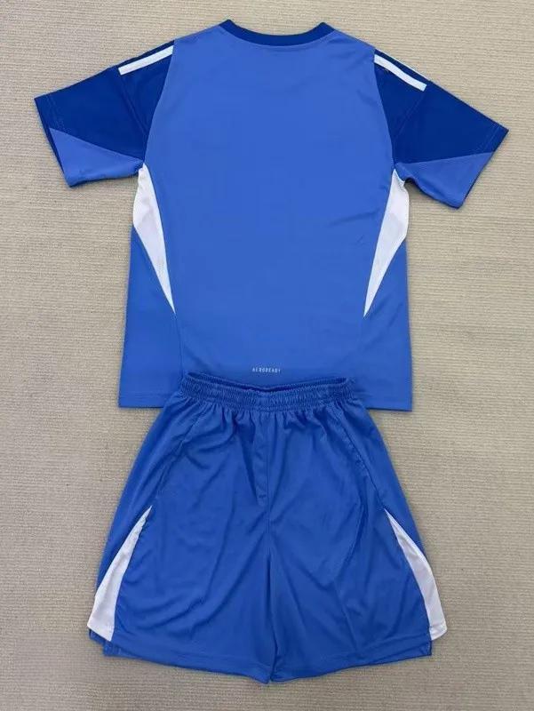 25-26 Man Utd Blue GoalKeeper Kids Soccer Jersey