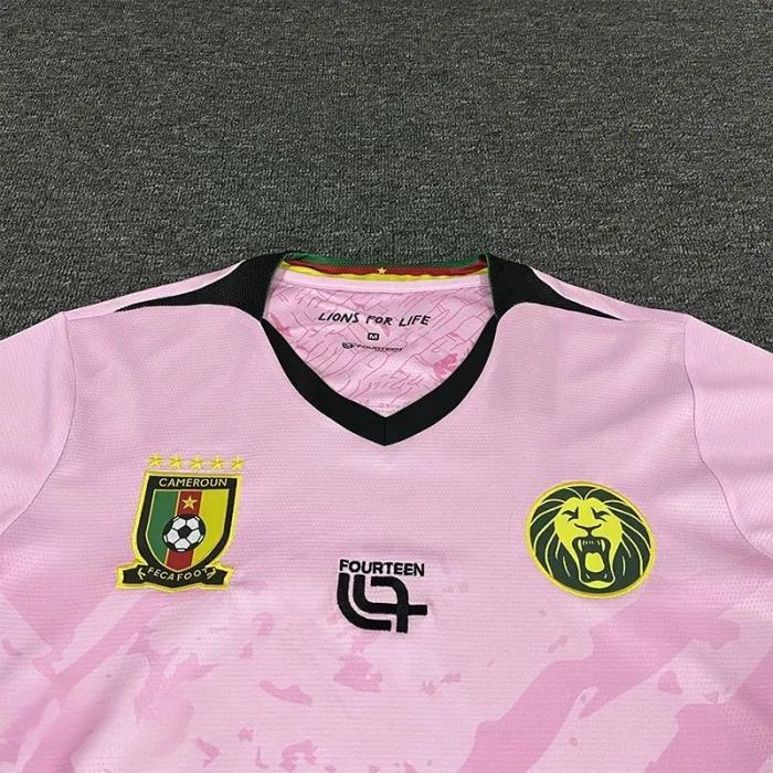 25-26 Cameroon Pink Fans Soccer Jersey