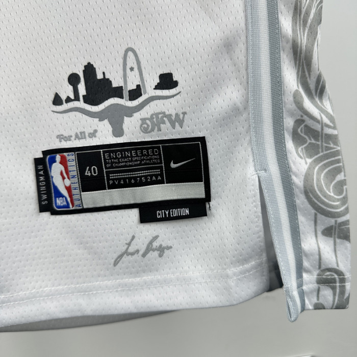 24-25 Dallas Mavericks CHRISTIE #00 White City Edition Top Quality Hot Pressing NBA Jersey