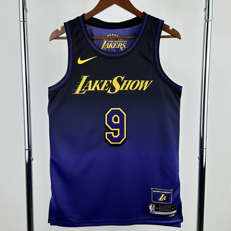24-25 LAKERS JAMES JR. #9 Royal blue City Edition Top Quality Hot Pressing NBA Jersey