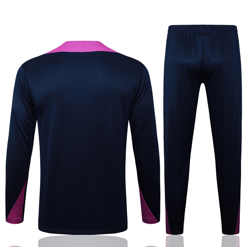 25-26 BAR Royal blue Half Pull Tracksuit #B2502(半拉链)