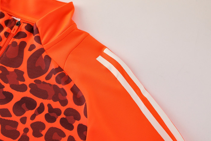 2025 AD Orange Half Pull Tracksuit #AB08 (半拉链)