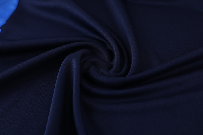 2024 AD Royal blue Half Pull Tracksuit #AB07 (半拉链)