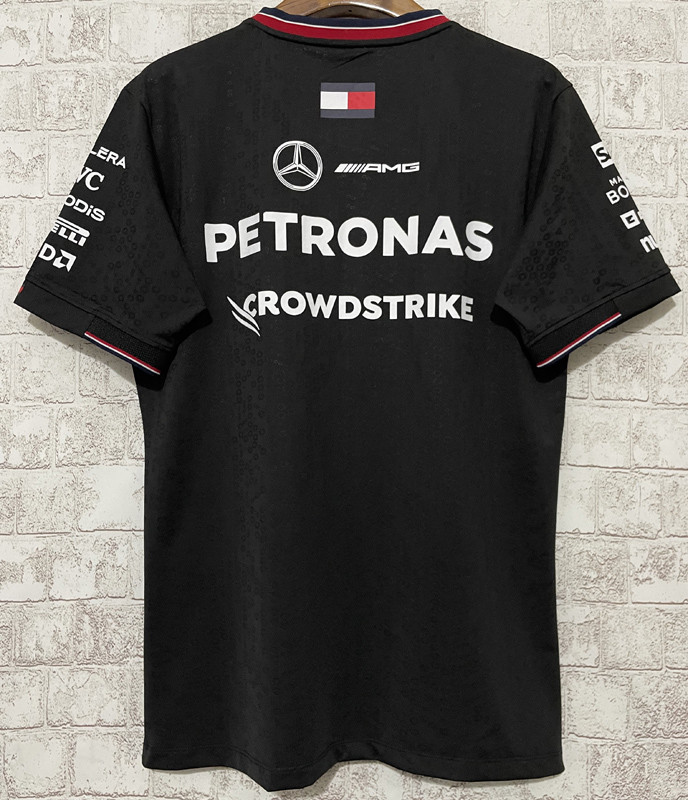 2024 F1 Formula One Mercedes Black Racing Suit(圆领)