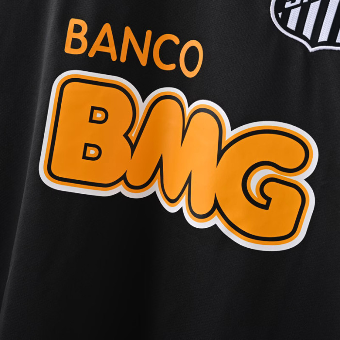 2012-2013 Santos FC Black Retro Soccer Jersey