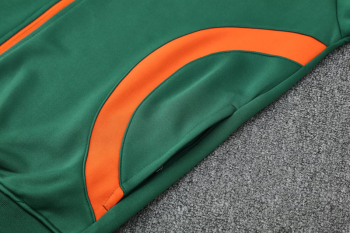 25-26 Ivory Coast Dark green Jacket Tracksuit