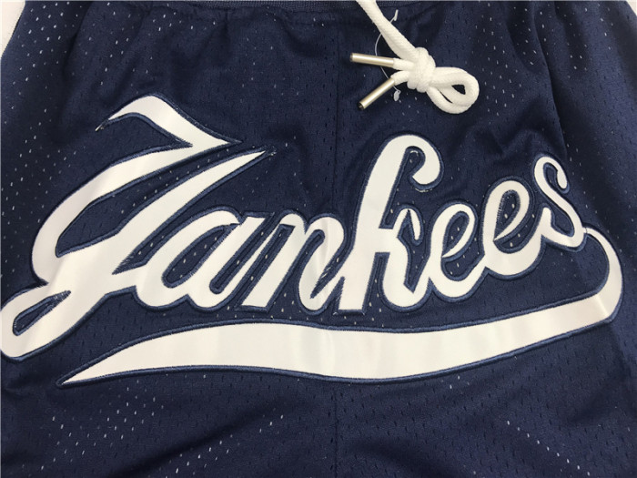 MLB Dark blue City Edition Top Quality NBA Pocket Pants #洋基队