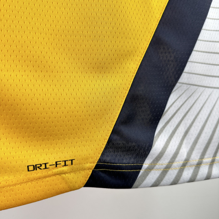 22-23 Indiana Pacers HALIBURTON #0 Yellow Top Quality Hot Pressing NBA Jersey