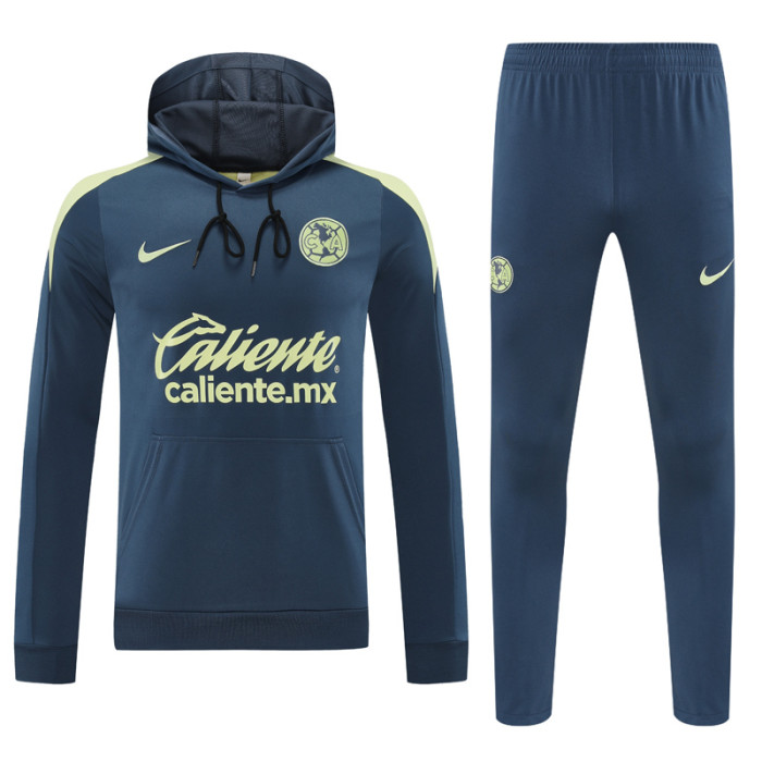 24-25 Club America Grey Hoodie Tracksuit (卫衣套装)