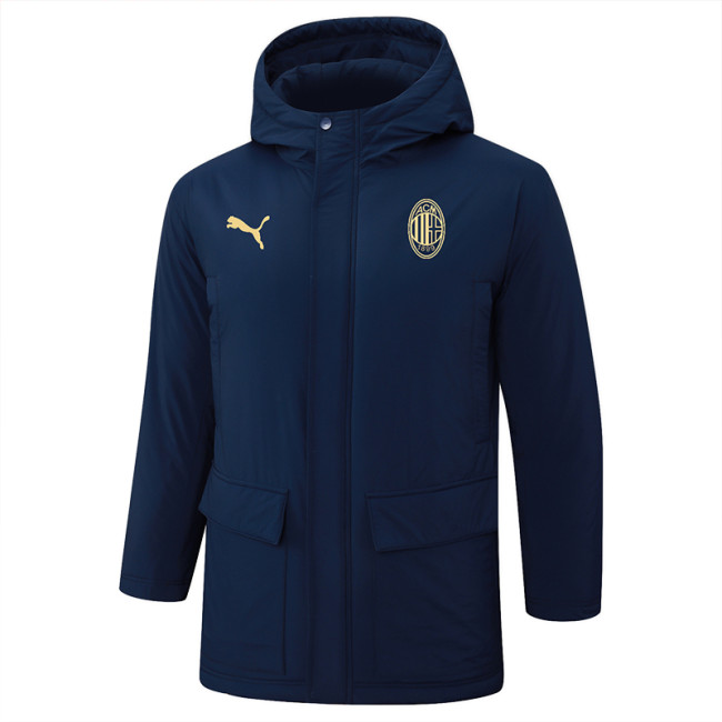24-25 ACM Royal Blue Hooded Windbreaker Fabric Cotton Coat #G257(黄标)