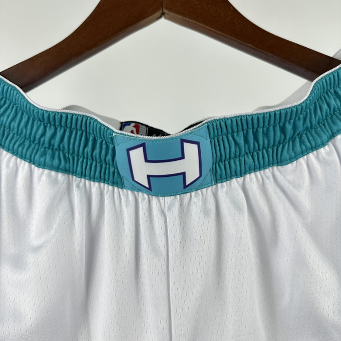 Hornets White City Edition Top Quality NBA Pants
