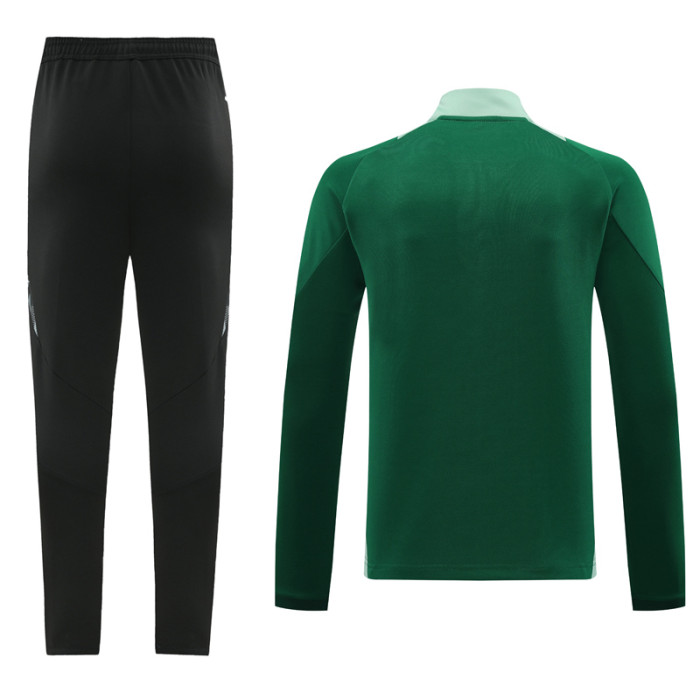 2024 AD Green Half Pull Tracksuit #AB07 (半拉链)