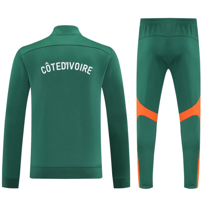 25-26 Ivory Coast Dark green Jacket Tracksuit