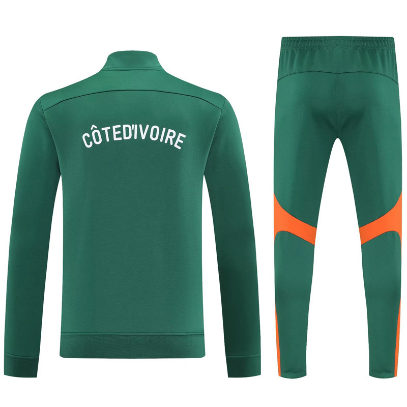 25-26 Ivory Coast Dark green Jacket Tracksuit