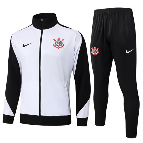 25-26 Corinthians White Jacket Tracksuit #A2509