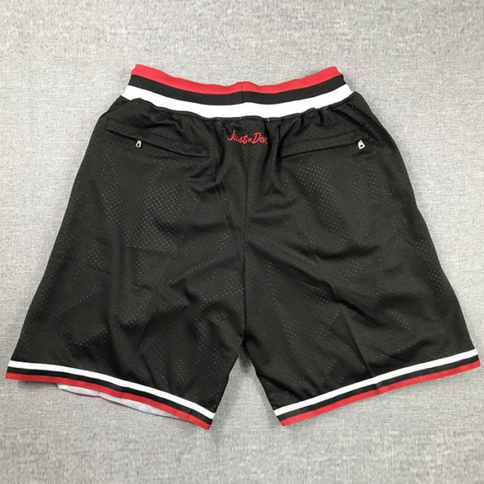 BULLS Black City Edition Top Quality NBA Pocket Pants #公牛