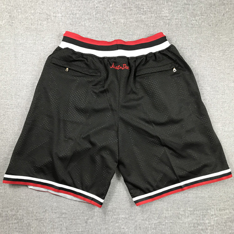BULLS Black City Edition Top Quality NBA Pocket Pants #公牛