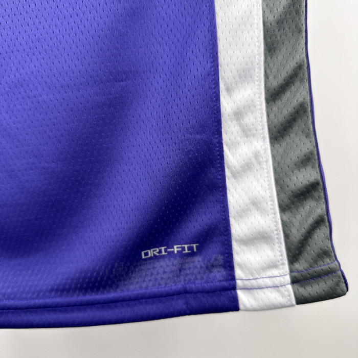 22-23 KINGS DEROZAN #10 Purple Away Top Quality Hot Pressing NBA Jersey(V领）