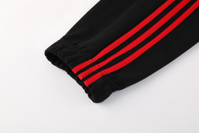 24-25 Man Utd Black Hoodie Tracksuit (卫衣套装)