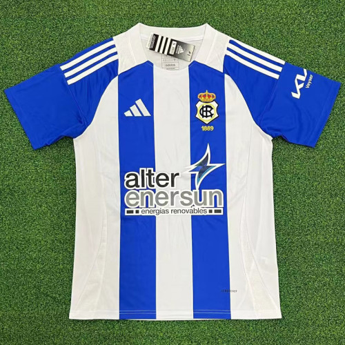24-25 Recreativo de Huelva Home Fans Soccer Jersey *韦尔瓦