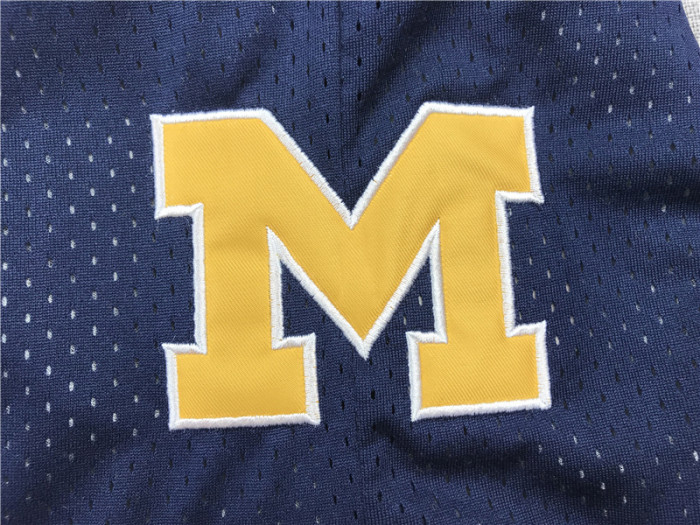 Michigan Dark blue City Edition Top Quality NBA Pocket Pants * 密歇根