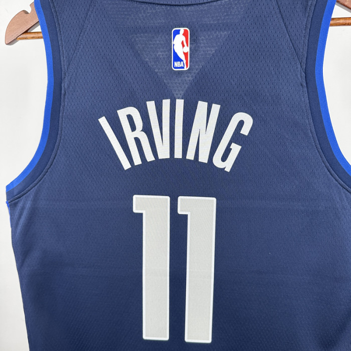 Dallas Mavericks IRVING #11 Royal blue Top Quality Hot Pressing NBA Jersey(雪山)