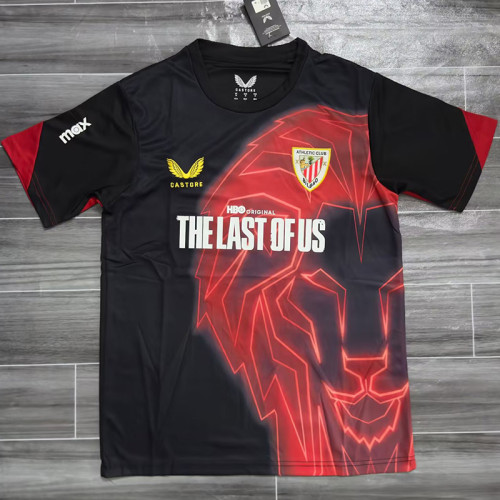 25-26 Bilbao Black Red Training shirts