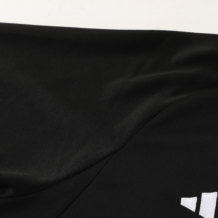 2024 AD Black Kids Half Pull Tracksuit #AB05 (童装) (半拉链)