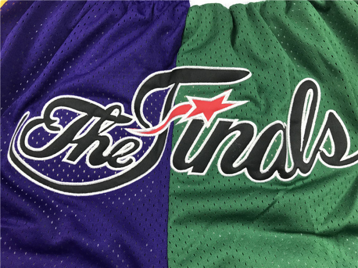 Lakers Celtic Blue Green City Edition Top Quality NBA Pocket Pants * 湖人拼凯尔特人