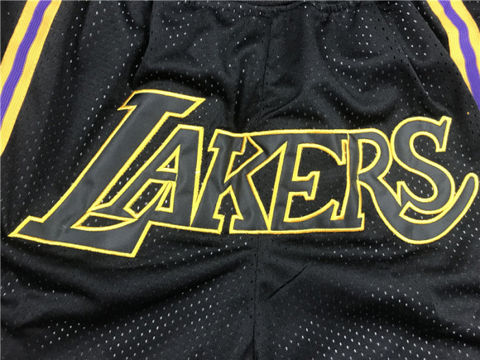 Lakers Black City Edition Top Quality NBA Pocket Pants *湖人队