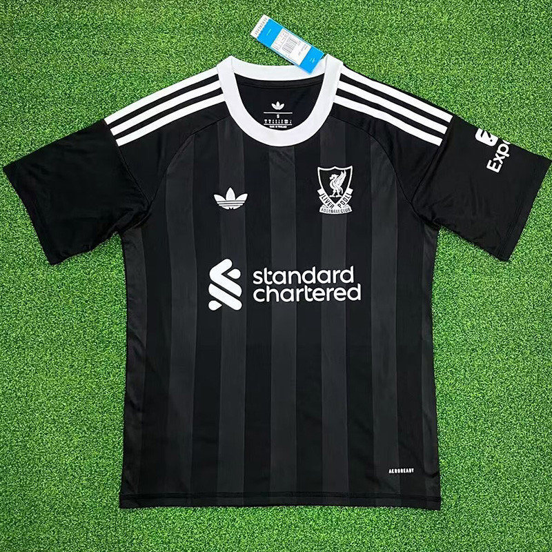25-26 LIV Black Goalkeeper Soccer Jersey