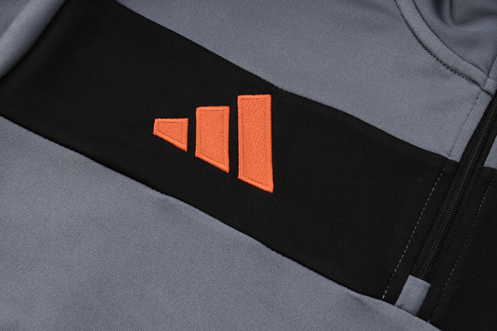 2025 AD Grey Half Pull Tracksuit #07(半拉链)