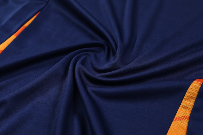 2024 AD Royal blue Tank top and shorts suit