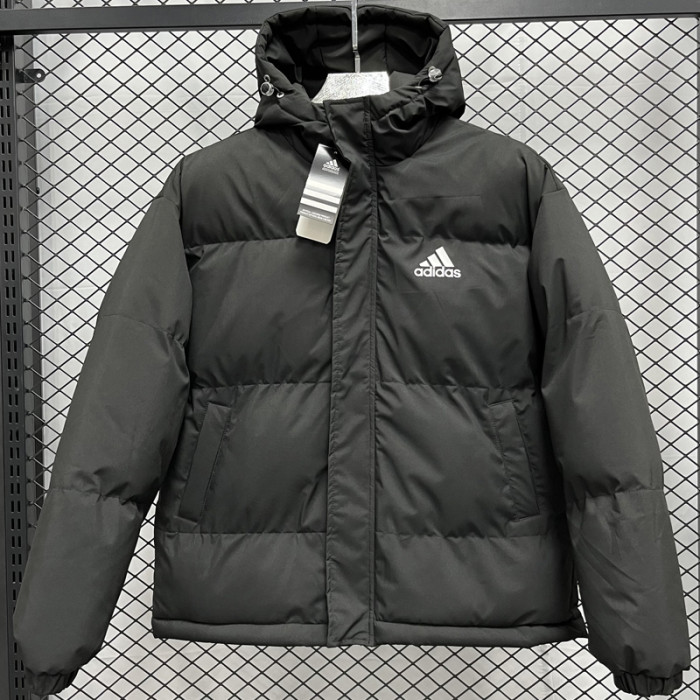 24-25 MF4 AD Black Hooded Cotton Coat #棉衣