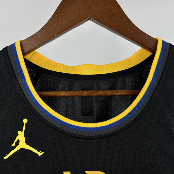 24-25 WARRIORS CURRY #30 Black Top Quality Hot Pressing NBA Jersey (Trapeze Edition) 飞人版