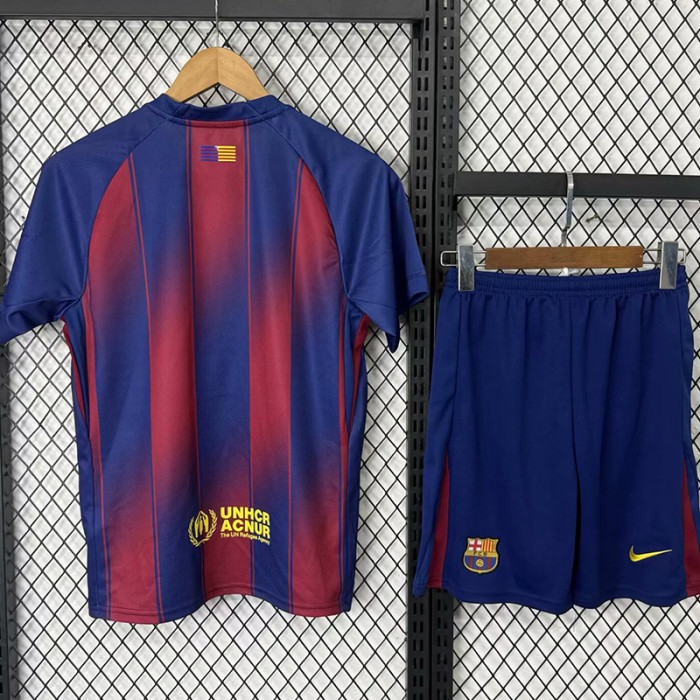 25-26 BAR Red Home Kids Soccer Jersey
