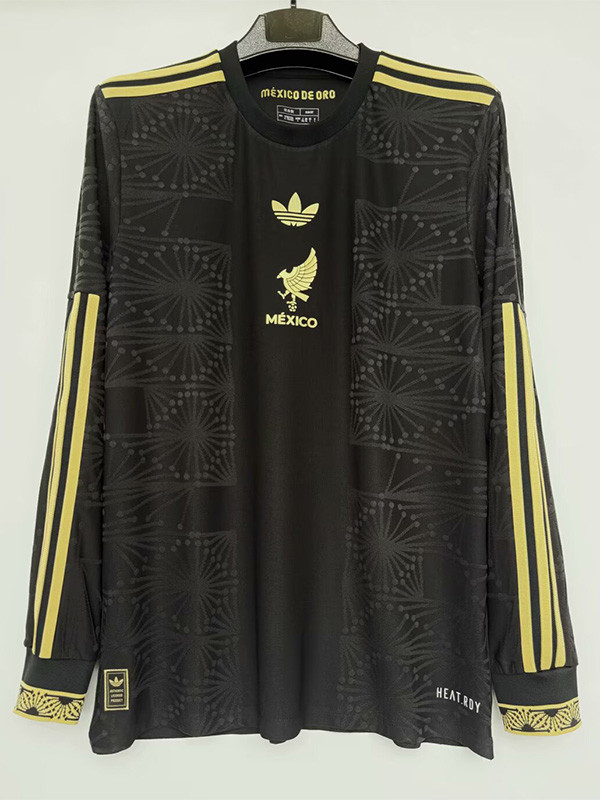 25-26 Mexico Gold Cup Black Long Sleeve Player Version Soccer Jersey (长袖球员)