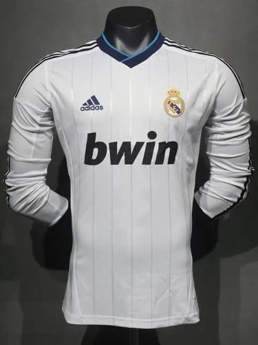 2012-2013 RMA Home Player Version Long Sleeve Retro Soccer Jersey（长袖球员）
