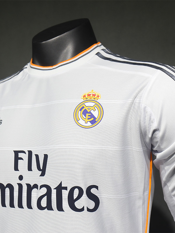 2013-2014 RMA Home Player Version Long Sleeve Retro Soccer Jersey（长袖球员）