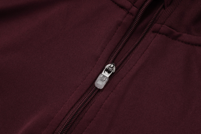 25-26 Bayern Deep Red Half Pull Tracksuit #B2512(半拉链)
