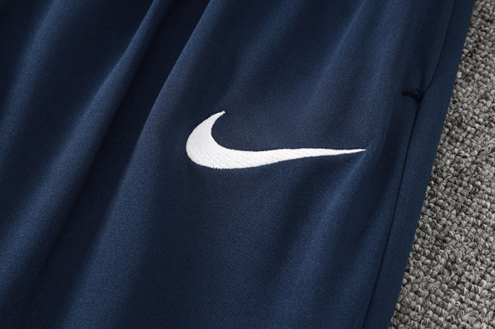 2024 NK Royal Blue Half Pull Tracksuit #05(半拉链)(白色领)