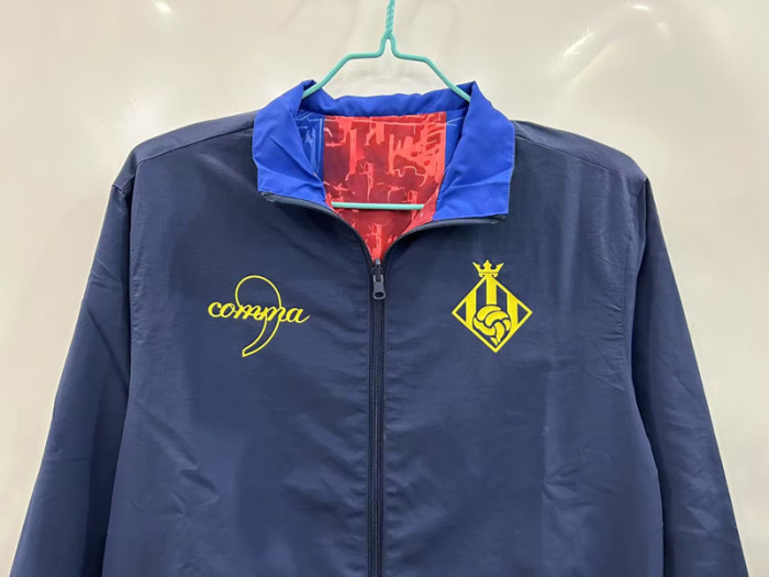25-26 BAR Red Blue & Blue Double Sided Windbreaker (双面风衣)