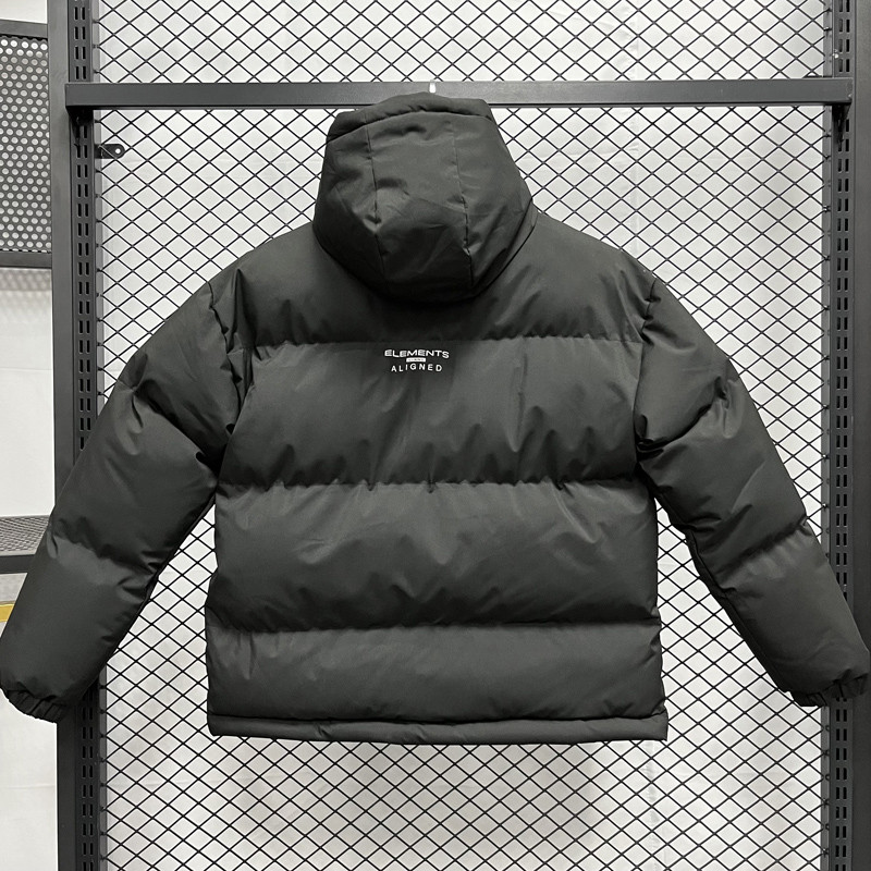 24-25 MF6 LN Black Hooded Cotton Coat #棉衣