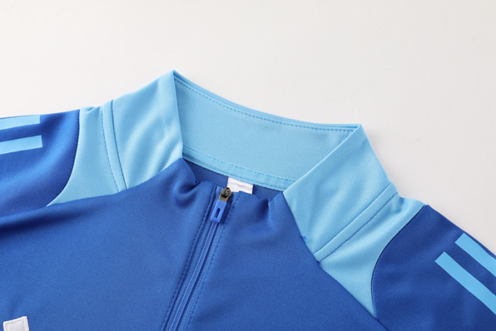 2024 AD Fancy blue Half Pull Tracksuit #AB07 (半拉链)