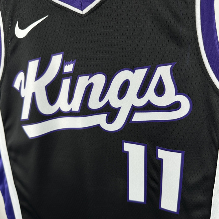 23-24 Kings SABONIS #11 Black Top Quality Hot Pressing NBA Jersey
