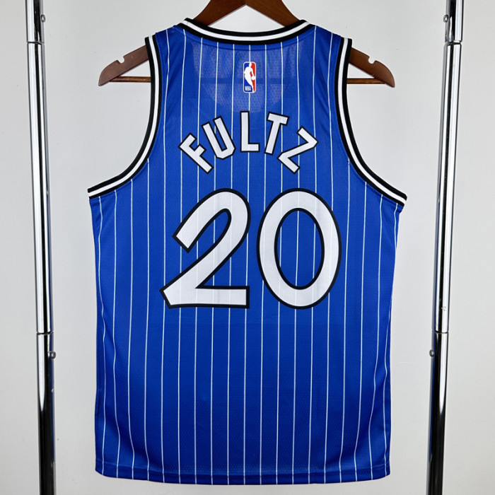 2018-2019 Magic FULTZ #20 Blue Retro Top Quality Hot Pressing NBA Jersey (条纹)