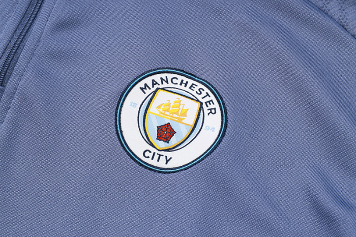 24-25 Man City Gray Half Pull Tracksuit (半拉链)